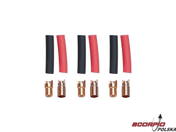 Konektor Gold 5.5mm (3 pary) / RO-RA05/3