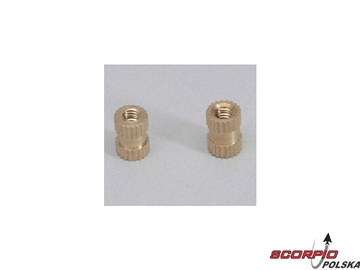 Knurled Brass Fixing Knob (Pk2) / RZ-JS-93016
