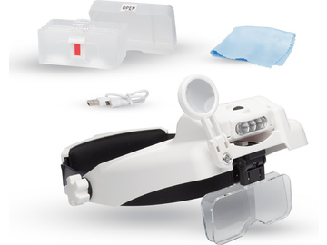Lightcraft okulary powiększające Professional z ośw. LED / SH-LC1769USB