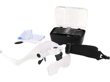 Lightcraft okulary powiększające z oświetleniem LED (zestaw) / SH-LC1780