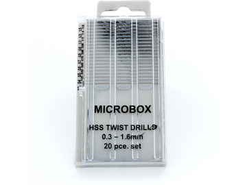 Modelcraft wiertła HSS 0.3-1.6mm (zestaw 20szt) / SH-PDR4001