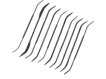 Modelcraft pilniki iglaki profilowane zagięte (zestaw 10szt) Modelcraft pilniki iglaki profilowane zagięte (zestaw 10szt) / SH-PFL6003