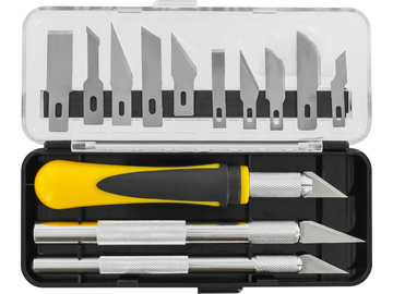 Modelcraft zestaw 3 noży z 13 ostrzami / SH-PKN3305/S
