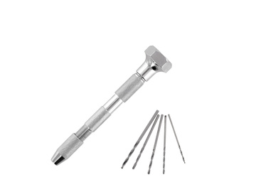 Modelcraft mini ręczna wiertarka z 5 wiertłami / SH-PPV2237/D