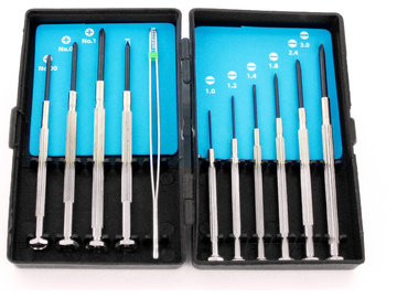 Modelcraft śrubokręty zegarmistrzowskie (zestaw 10szt) Modelcraft śrubokręty zegarmistrzowskie (zestaw 10szt) / SH-PSD1011