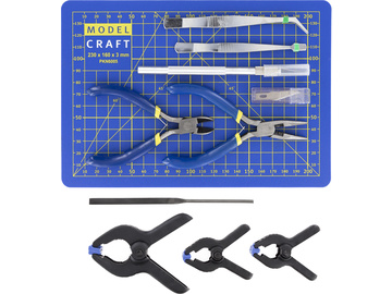 Modelcraft narzędzia z podkładką do cięcia (zestaw 15szt) / SH-PTK1015