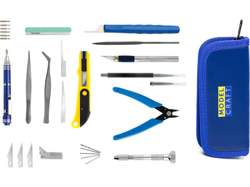 Modelcraft narzędzia dla modelarzy (zestaw 34szt) Modelcraft narzędzia dla modelarzy (zestaw 34szt) / SH-PTK1022