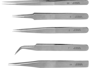 Modelcraft pęseta nierdzewna (zestaw 5szt) / SH-PTW2185/S