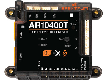 Spektrum odbiornik AR10400T 10CH PowerSafe z telemetrią / SPMAR10400T