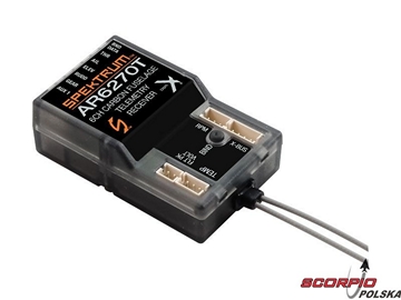 Spektrum DSM X - odbiornik 6CH AR6270T Carbon Spektrum DSM X - odbiornik 6CH AR6270T Carbon / SPMAR6270T