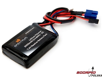 Spektrum - akumulator odbiornika LiPol 2S 7,4V Spektrum - akumulator odbiornika LiPol 2S 7,4V / SPMB2000LPRX