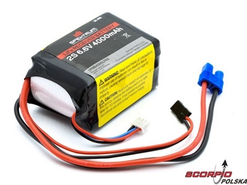 Spektrum - akumulator odb. LiFe 6.6V 4000mAh Spektrum - akumulator odb. LiFe 6.6V 4000mAh / SPMB4000LFRX