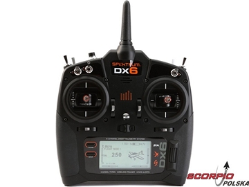DX6 DSM X Spektrum Air - Heli sam nadajnik M 1-4 / SPMR6700EU