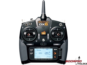 DX6 DSMX Spektrum sam nadajnik Mode 2 (1-4) / SPMR6750EU