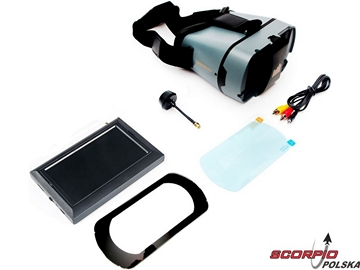 Spektrum FPV monitor video 4.3" z DVR i headsetem / SPMVM435C