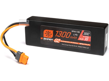 Spektrum Smart G2 LiPo 11.1V 1300mAh 30C IC2 Spektrum Smart G2 LiPo 11.1V 1300mAh 30C IC2 / SPMX-1089