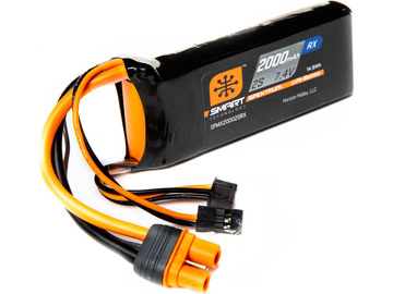 Spektrum Smart LiPo 7.4V 2000mAh Rx IC3 Spektrum Smart LiPo 7.4V 2000mAh Rx IC3 / SPMX20002SRX