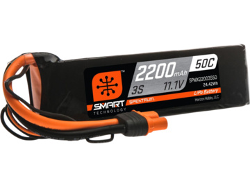Spektrum Smart LiPol 2200mAh 3S 11.1V 50C IC3 Spektrum Smart LiPol 2200mAh 3S 11.1V 50C IC3 / SPMX22003S50