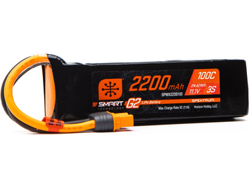 Spektrum Smart G2 LiPol 11.1V 2200mAh 100C IC3 / SPMX223S100