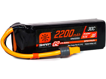 Spektrum Smart G2 LiPol 11.1V 2200mAh 30C IC3 Spektrum Smart G2 LiPol 11.1V 2200mAh 30C IC3 / SPMX223S30