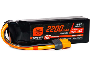 Spektrum Smart G2 LiPol 14.8V 2200mAh 30C IC3 Spektrum Smart G2 LiPol 14.8V 2200mAh 30C IC3 / SPMX224S30