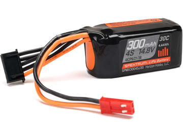 Spektrum LiPol 14.8V 300mAh 30C JST Spektrum LiPol 14.8V 300mAh 30C JST / SPMX3004SJ30