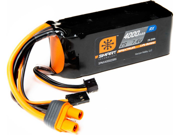 Spektrum Smart LiPo 4000mAh 2S 7.4V Rx IC3 Spektrum Smart LiPo 4000mAh 2S 7.4V Rx IC3 / SPMX40002SRX