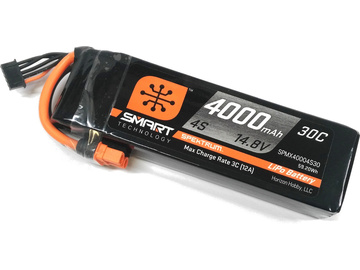 Spektrum Smart LiPo 14.8V 4000mAh 30C IC3 Spektrum Smart LiPo 14.8V 4000mAh 30C IC3 / SPMX40004S30