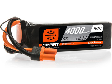 Spektrum Smart LiPol 4000mAh 6S 22.2V 50C IC5 / SPMX40006S50