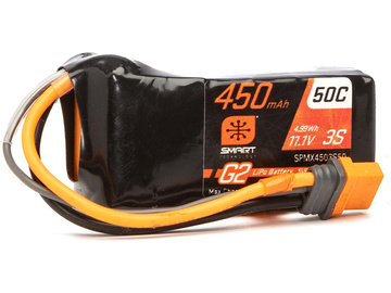 Spektrum Smart G2 LiPol 11.1V 450mAh 50C IC2 Spektrum Smart G2 LiPol 11.1V 450mAh 50C IC2 / SPMX4503S50