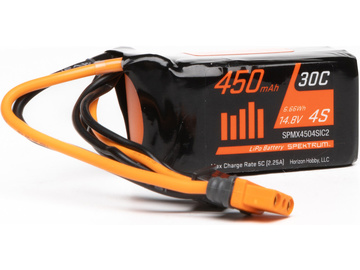 Spektrum Smart LiPol 14.8V 450mAh 30C IC2 Spektrum Smart LiPol 14.8V 450mAh 30C IC2 / SPMX4504SIC2