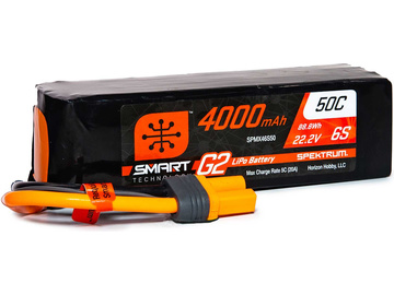 Spektrum Smart G2 LiPol 22.2V 4000mAh 50C IC5 Spektrum Smart G2 LiPol 22.2V 4000mAh 50C IC5 / SPMX46S50
