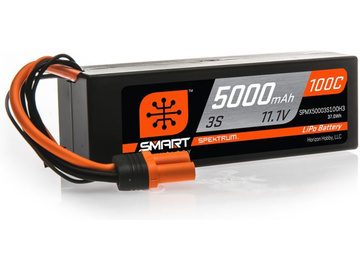 Spektrum Smart LiPol Car 5000mAh 3S 11.1V 100C HC IC3 / SPMX50003S100H3