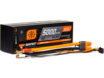 Spektrum Smart Lipol Car 5000mAh 4S 14.8V 100C HC 5mm / SPMX50004S100HT