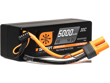 Spektrum Smart LiPol Car 5000mAh 4S 14.8V 30C HC IC5 Spektrum Smart LiPol Car 5000mAh 4S 14.8V 30C HC IC5 / SPMX50004S30H5