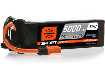 Spektrum Smart LiPol 5000mAh 6S 22.2V 50C IC5 / SPMX50006S50