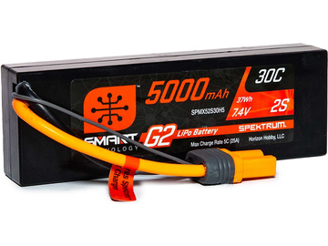 Spektrum Smart G2 LiPol 7.4V 5000mAh 30C HC IC5 Spektrum Smart G2 LiPol 7.4V 5000mAh 30C HC IC5 / SPMX52S30H5