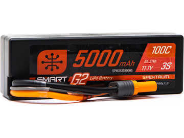 Spektrum Smart G2 LiPol 11.1V 5000mAh 100C HC IC5 Spektrum Smart G2 LiPol 11.1V 5000mAh 100C HC IC5 / SPMX53S100H5