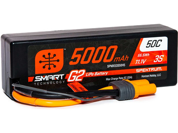 Spektrum Smart G2 LiPol 11.1V 5000mAh 50C HC IC5 Spektrum Smart G2 LiPol 11.1V 5000mAh 50C HC IC5 / SPMX53S50H5