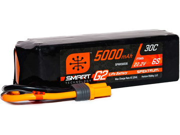 Spektrum Smart G2 LiPol 22.2V 5000mAh 30C IC5 Spektrum Smart G2 LiPol 22.2V 5000mAh 30C IC5 / SPMX56S30