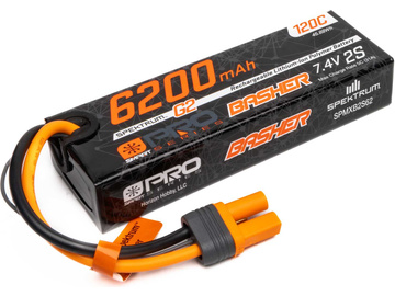 Spektrum Smart G2 Pro LiPol 7.4V 6200mAh 120C IC5 Spektrum Smart G2 Pro LiPol 7.4V 6200mAh 120C IC5 / SPMXB2S62
