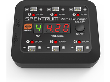 Spektrum Ładowarka Smart Micro 6-port DC/USB 1S LiPol / SPMXC1060