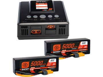 Spektrum Smart Powerstage 3S LiPol 5000mAh 2x, ładow. S250 Spektrum Smart Powerstage 3S LiPol 5000mAh 2x, ładow. S250 / SPMXPSS600I