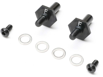 TLR wał koła przedni 12mm, aluminium, czarny: 22S Sprint / TLR-1054