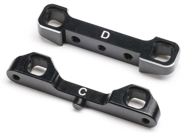 TLR blok zawieszenia regulowany, C i D, czarny: 22S Sprint / TLR-1055