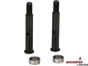 Front Axles (2): 22T Front Axles (2): 22T / TLR1104
