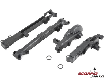 TLR 22-4 2.0: Osłona paska centralna, tylna TLR 22-4 2.0: Osłona paska centralna, tylna / TLR231044