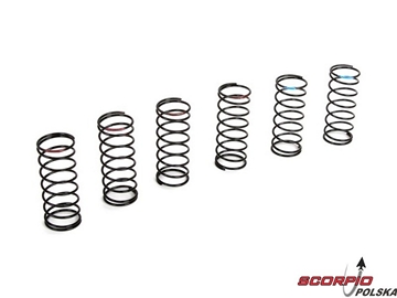 TLR 22T/SCT/SCTE: Sprężyny przednie twarde (3p) / TLR233020