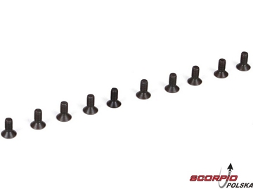 Śruba FH M2.5 x 6mm (10) Śruba FH M2.5 x 6mm (10) / TLR235003