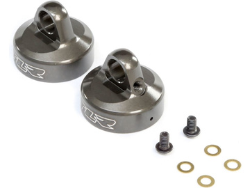 TLR 8X: Pokrywy amortyzatora 16mm, aluminium (2) TLR 8X: Pokrywy amortyzatora 16mm, aluminium (2) / TLR243040